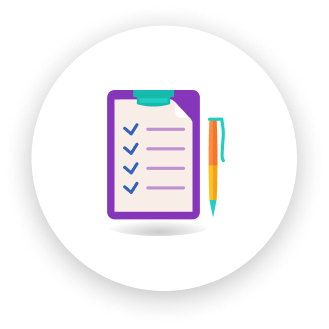 Listado marcando con paloma lo que ya está